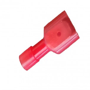 Terminal Penzel Macho Totalmente Isolado Nylon 0,5 A 1,5Mm - Vermelho