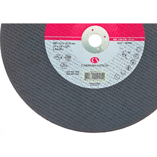 Disco Corte Ferro Carborundum 12''X1/8''X3/4''- 2 Telas Disco Corte Ferro Carborundum 12''X1/8''X3/4''- 2 Telas