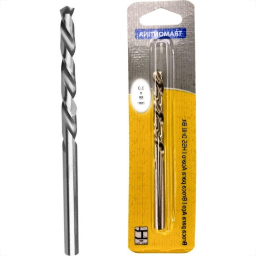 Broca Aco Rapido Tramontina Basic 3,0Mm - 43124/122 Broca Aco Rapido Tramontina Basic 3,0Mm - 43124/122