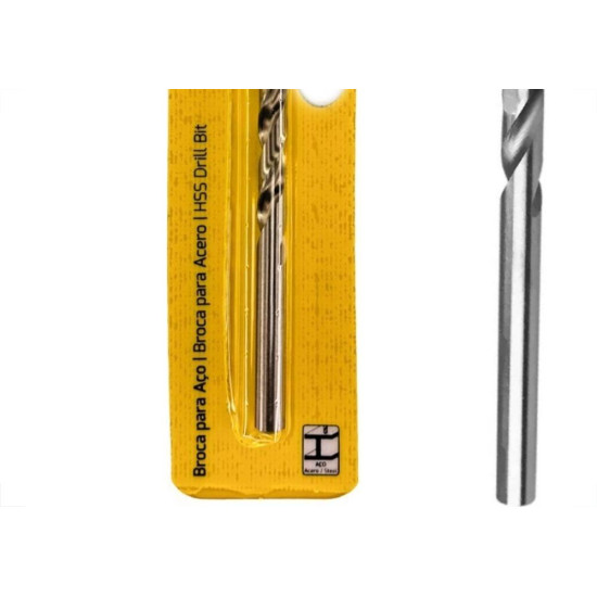 Broca Aco Rapido Tramontina Basic 3,0Mm - 43124/122 Broca Aco Rapido Tramontina Basic 3,0Mm - 43124/122