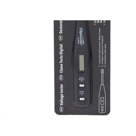 Chave Fenda Teste Digital Sparta 12V. - 220V. 1308555 Chave Fenda Teste Digital Sparta 12V. - 220V. 1308555