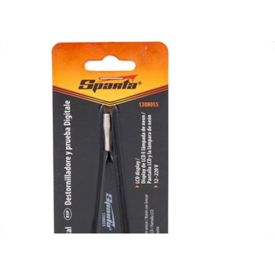 Chave Fenda Teste Digital Sparta 12V. - 220V. 1308555 Chave Fenda Teste Digital Sparta 12V. - 220V. 1308555