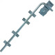 Ferrolho Redondo Para Portao Com Porta Cadeado Zincado Loth 30Cm - Kit C/6 Pecas Ferrolho Redondo Para Portao Com Porta Cadeado Zincado Loth 30Cm - Kit C/6 Pecas