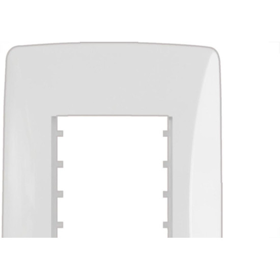 Placa Conjunto Modular Mectronic Petra 4X2 - 2 Modulos - 82002 Placa Conjunto Modular Mectronic Petra 4X2 - 2 Modulos - 82002