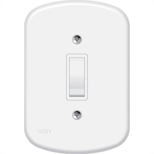 Conjunto Fame Blanc Com Placa 1 Simples 560