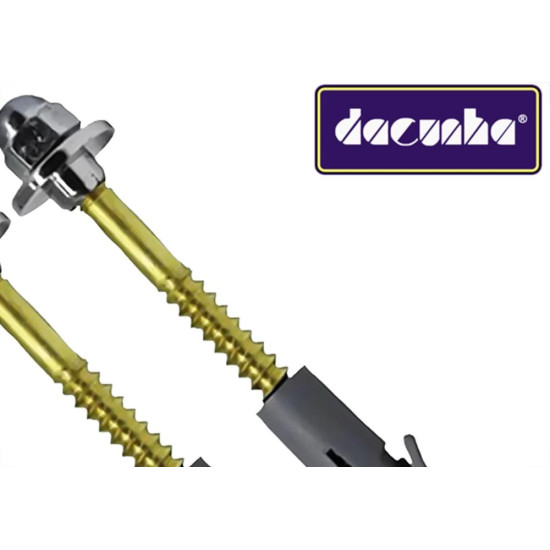 Parafuso Para Tanque Latao Dacunha B-12 Cartela Com 2 Pecas