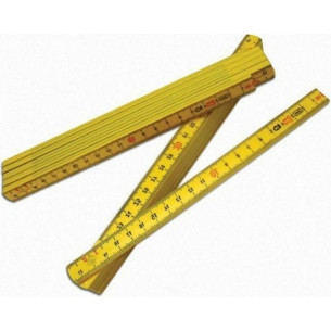 Metro Plastico Eco Simples Amarelo - Kit C/10 Pecas