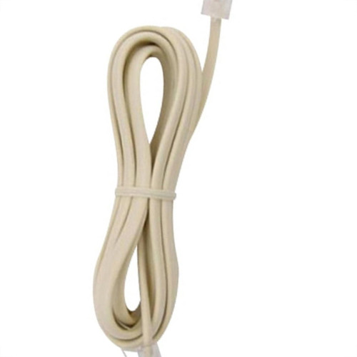 Extensao Fone-Fax Santa Marta Plug Plug 3M Bege - Kit C/10 Pecas Extensao Fone-Fax Santa Marta Plug Plug 3M Bege - Kit C/10 Pecas