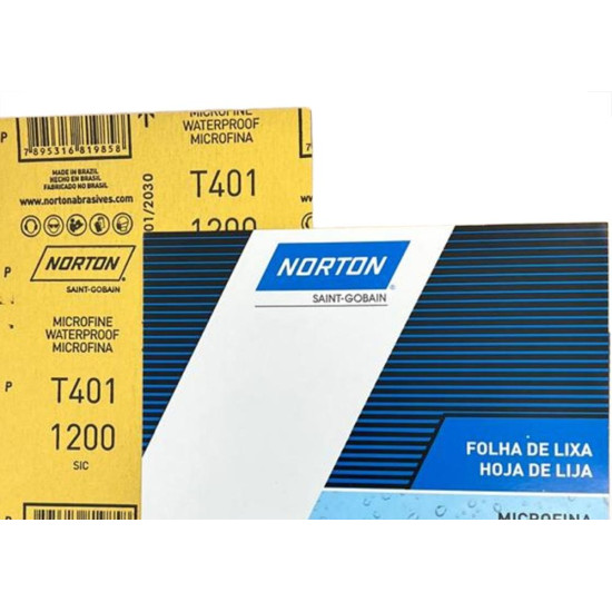 Lixa D Agua Norton 1200 - Kit C/50 Pecas