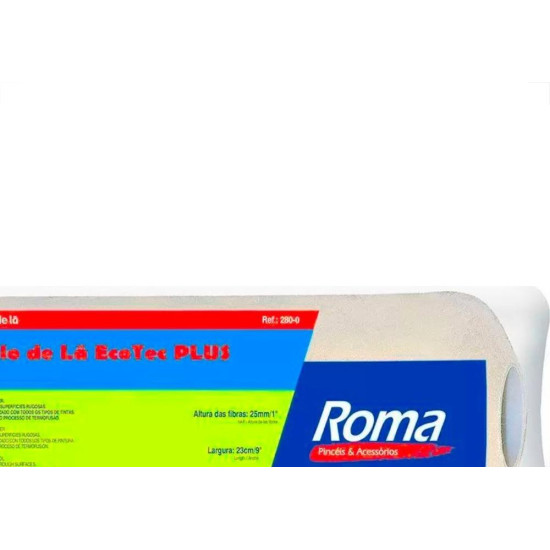 Rolo La Roma 23Cm 280/0 (Acrilico) Rolo La Roma 23Cm 280/0 (Acrilico)