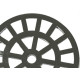 Grelha Plastica Redonda Cromada Dacunha 10X10Cm