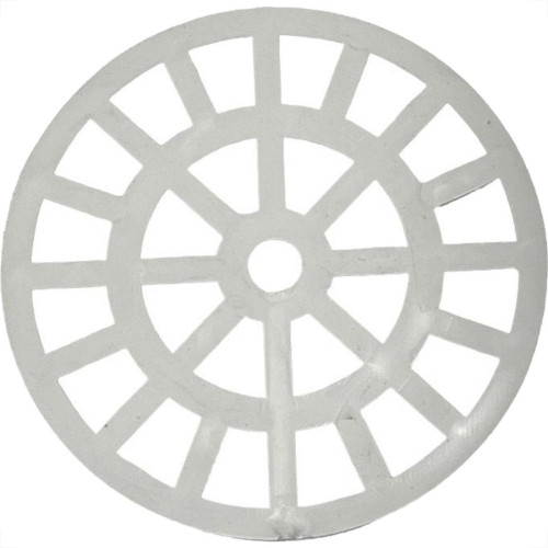 Grelha Plastica Redonda Branca Dacunha 15X15Cm