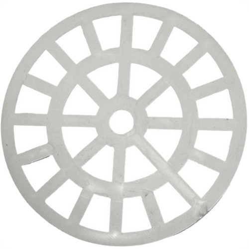 Grelha Plastica Redonda Branca Dacunha 15X15Cm