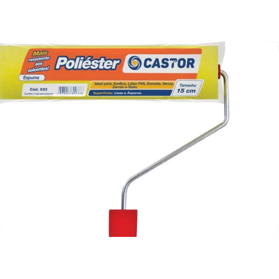 Rolo De Poliester Castor 15Cm - 033 Rolo De Poliester Castor 15Cm - 033
