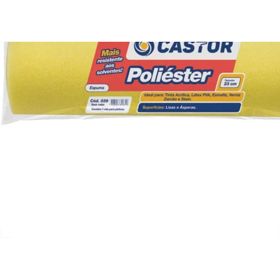 Rolo De Poliester Castor 23Cm - 039 Rolo De Poliester Castor 23Cm - 039