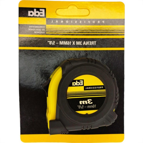 Trena Eda Emborrachada Profissional 3Mx16Mm - 8Bl Trena Eda Emborrachada Profissional 3Mx16Mm - 8Bl