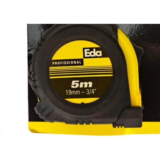 Trena Eda Emborrachada Profissional 5Mx19Mm Com Ima - 8Bm Trena Eda Emborrachada Profissional 5Mx19Mm Com Ima - 8Bm