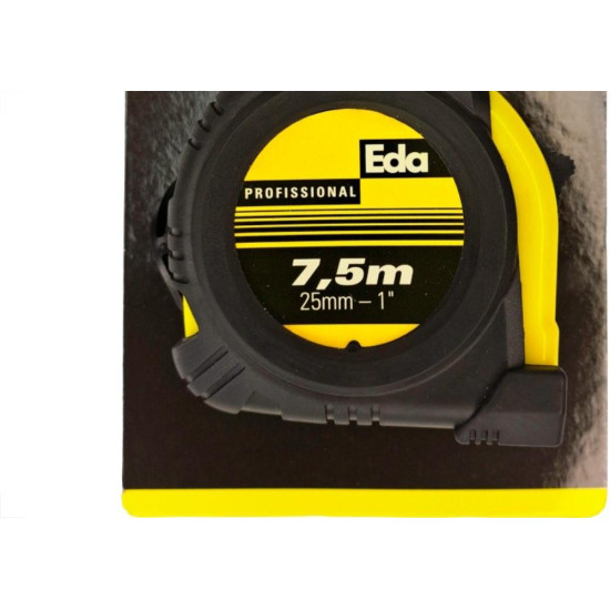 Trena Eda Emborrachada Profissional 7,5Mx25Mm Com Ima - 8Lx Trena Eda Emborrachada Profissional 7,5Mx25Mm Com Ima - 8Lx
