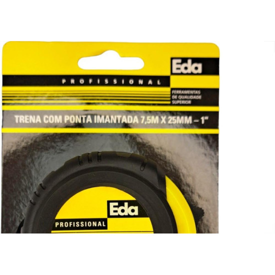Trena Eda Emborrachada Profissional 7,5Mx25Mm Com Ima - 8Lx Trena Eda Emborrachada Profissional 7,5Mx25Mm Com Ima - 8Lx