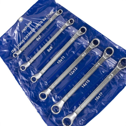 Chave Estrela Jogo Eda Excellent Com 6 Pecas 6 A 17Mm - 1Xa Chave Estrela Jogo Eda Excellent Com 6 Pecas 6 A 17Mm - 1Xa