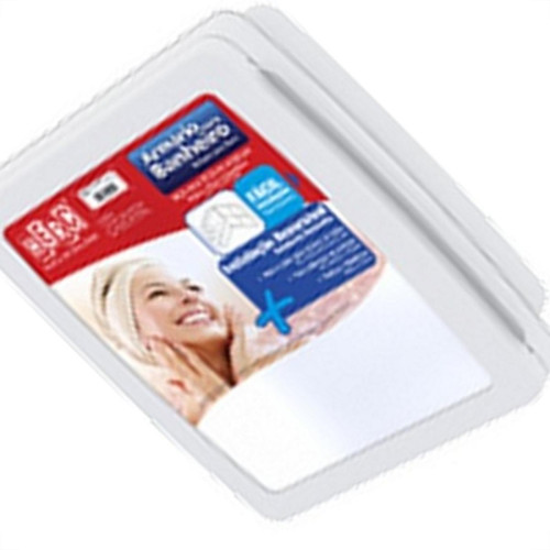 Armario Com Espelho Herc Branco 34X37Cm