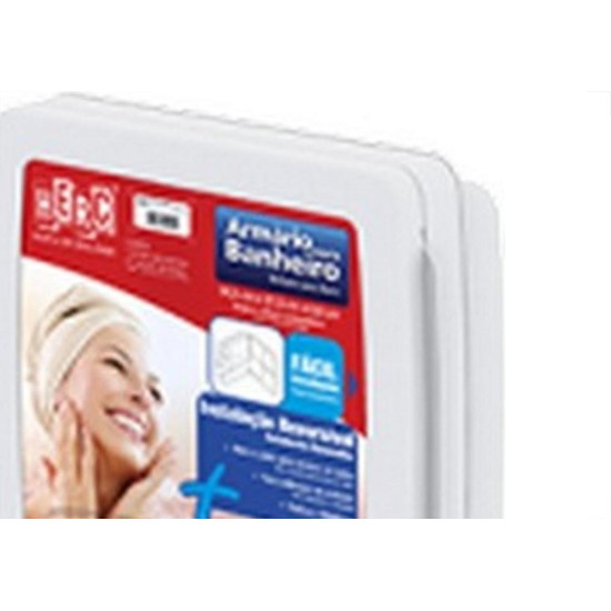 Armario Com Espelho Herc Branco 34X37Cm