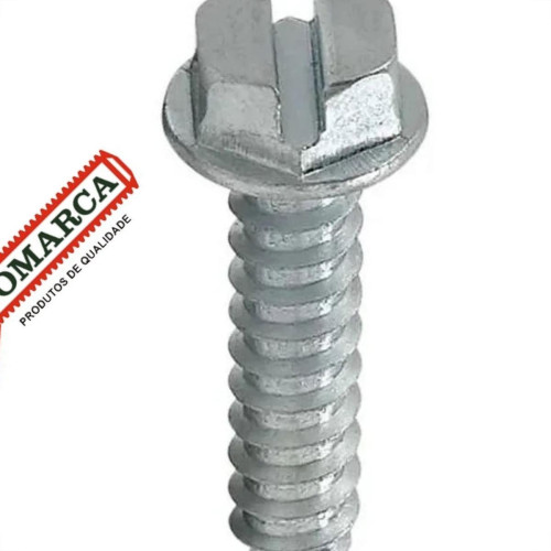 Parafuso Auto Atarraxante Sextavado E Fenda Com Arruela Jomarca 6,3 X 19Mm - Kit C/2 Cartelas