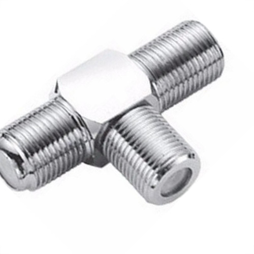 Emenda Para Fio Coaxial Tipo '' T '' Pacote Com 10 Pecas Emenda Para Fio Coaxial Tipo '' T '' Pacote Com 10 Pecas