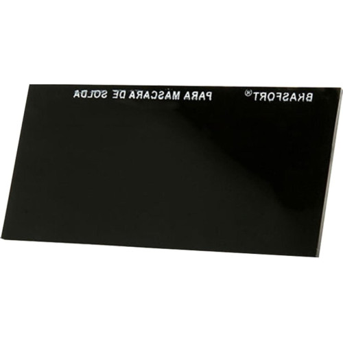 Vidro Retangular Escuro Brasfort Para Mascara De Solda No.12 - Kit C/5 Pecas Vidro Retangular Escuro Brasfort Para Mascara De Solda No.12 - Kit C/5 Pecas