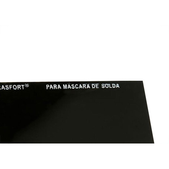 Vidro Retangular Escuro Brasfort Para Mascara De Solda No.14 - Kit C/5 Pecas Vidro Retangular Escuro Brasfort Para Mascara De Solda No.14 - Kit C/5 Pecas