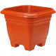 Vaso Pl.Quadrado N.17 Marrom-9448 Vaso Pl.Quadrado N.17 Marrom-9448