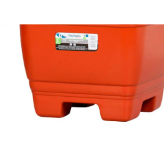 Vaso Pl.Quadrado N.22 Marrom-9449 Vaso Pl.Quadrado N.22 Marrom-9449