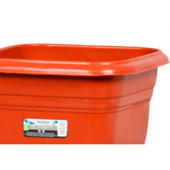 Vaso Pl.Quadrado N.22 Marrom-9449 Vaso Pl.Quadrado N.22 Marrom-9449