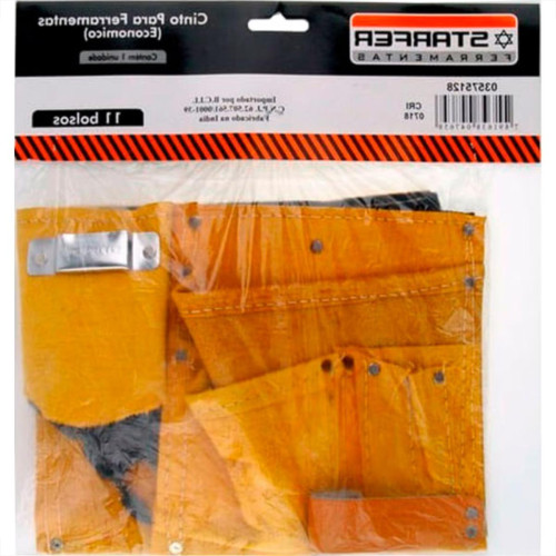 Cinto Ferramenta Starfer Econom.C/11Bolso Cinto Ferramenta Starfer Econom.C/11Bolso