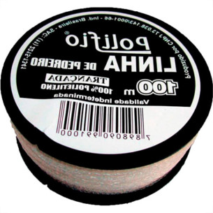 Linha P/Ped.Polifio Trancada C/100M - Kit C/12 PC