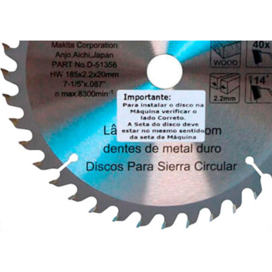 Serra Widea Makita 7.1/4X40X20 -356