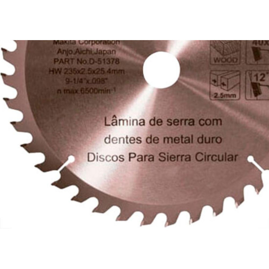 Serra Widea Makita 9.1/4X40X25