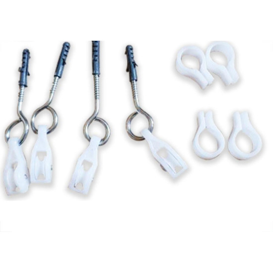 Kit P/Varal Teto S/Cordas Secalux Kit P/Varal Teto S/Cordas Secalux