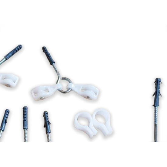 Kit P/Varal Teto S/Cordas Secalux Kit P/Varal Teto S/Cordas Secalux