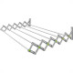 Varal Sanfonado Secalux Aluminio 1,00Mt