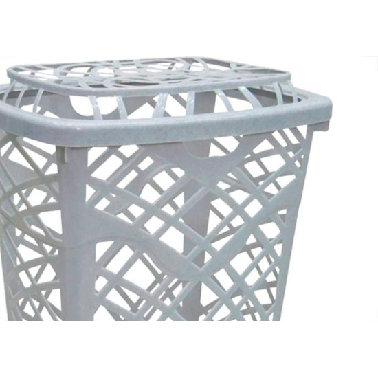 Cesto Telado Retang.Bco 60Lt-1794