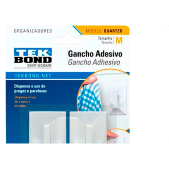Gancho Tek Quartzo Branco,M C/02 Gancho Tek Quartzo Branco,M C/02