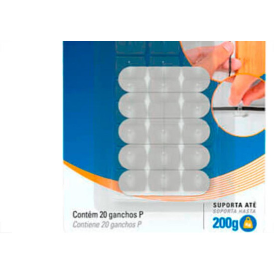 Gancho Tek Cristal Transpar P C/20