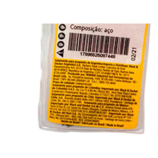 Broca Aco Rapido Stanley. D 7/64 - Kit C/10 PC Broca Aco Rapido Stanley. D 7/64 - Kit C/10 PC