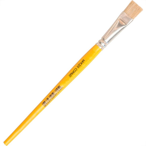 Pincel Compel Chato Cerda Branca 20 - Kit C/6 PC Pincel Compel Chato Cerda Branca 20 - Kit C/6 PC