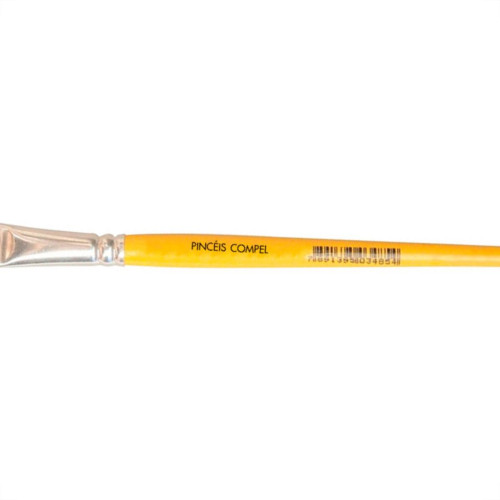 Pincel Compel Chato Cerda Branca 20 - Kit C/6 PC Pincel Compel Chato Cerda Branca 20 - Kit C/6 PC