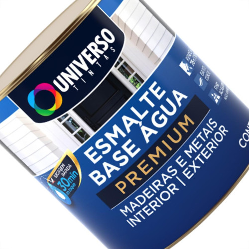 Tinta Esmalte Base Agua Universo 1/4 Branco Tinta Esmalte Base Agua Universo 1/4 Branco
