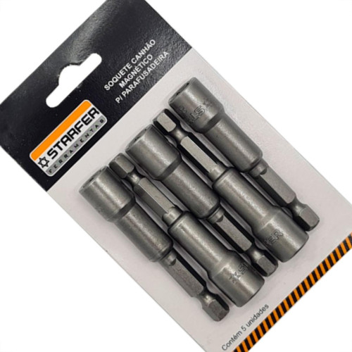 Soquete Canhao Magn.Starfer 11Mm - Kit C/5 PC Soquete Canhao Magn.Starfer 11Mm - Kit C/5 PC