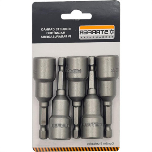 Soquete Canhao Magn.Starfer 12Mm - Kit C/5 PC Soquete Canhao Magn.Starfer 12Mm - Kit C/5 PC