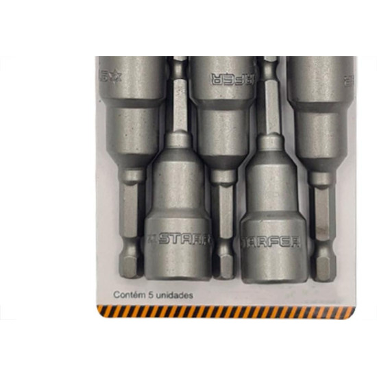 Soquete Canhao Magn.Starfer 12Mm - Kit C/5 PC Soquete Canhao Magn.Starfer 12Mm - Kit C/5 PC